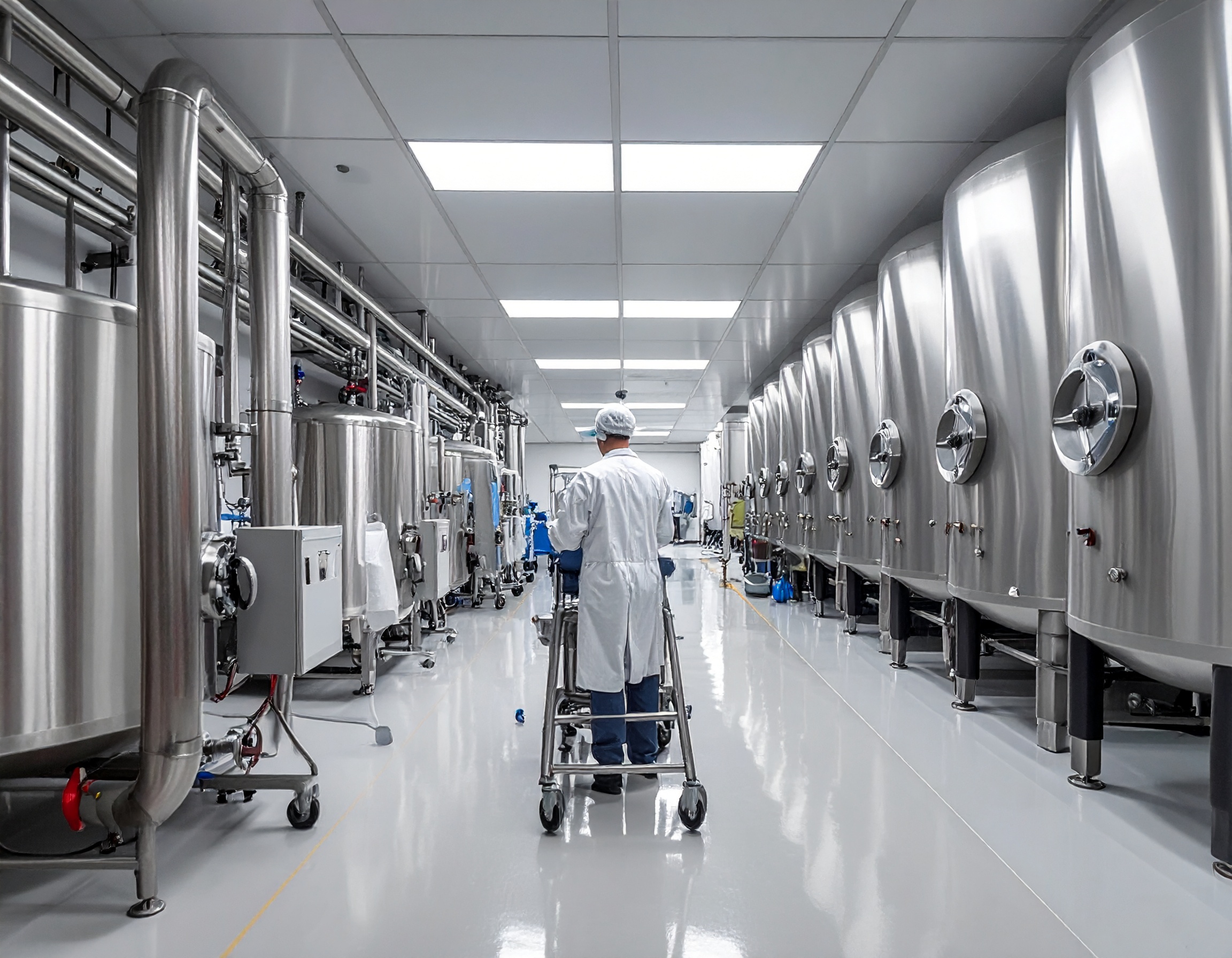 医薬品製造設備の配管周辺に放熱フィンを設置することで、熱だまりや温度ムラを抑え、安定した温度制御を実現。